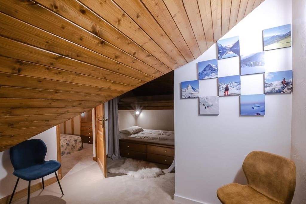 Bel Appartement Entier En Style Chalet A Chamonix Extérieur photo