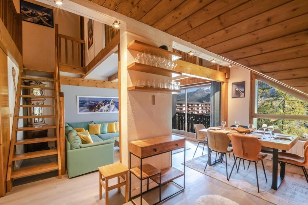 Bel Appartement Entier En Style Chalet A Chamonix Extérieur photo
